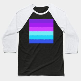 Crystal Lines Of Purple And Blue Baseball T-Shirt